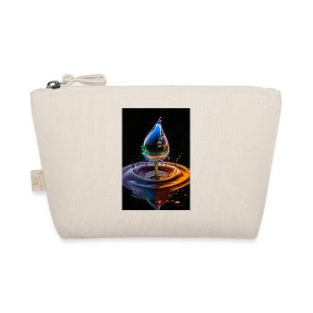 Tropfen neon 4 - Bio-Täschchen - Natur - Vorne