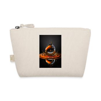 Tropfen orange 3 - Bio-Täschchen - Natur - Vorne
