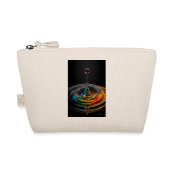 Tropfen regenbogen 4 - Bio-Täschchen - Natur - Vorne
