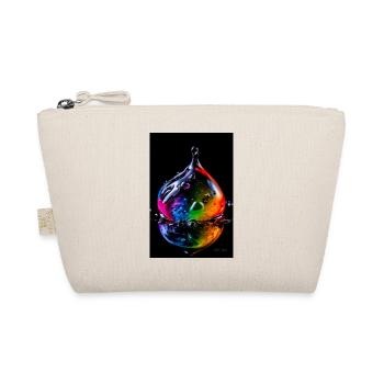 Tropfen neon 6 - Bio-Täschchen - Natur - Vorne