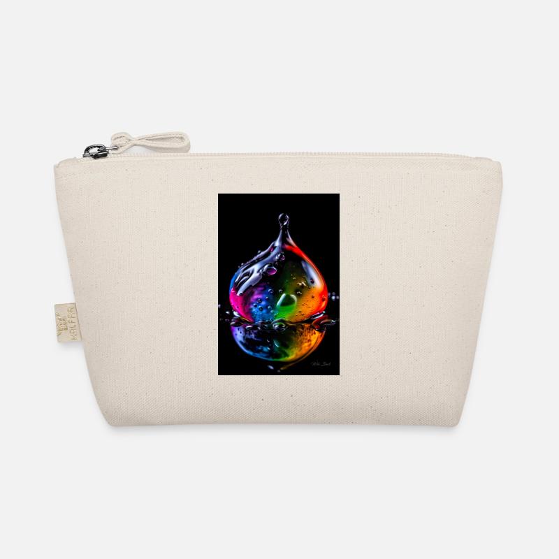 Tropfen neon 6 - Bio-Täschchen - Natur