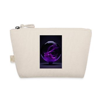 Kaos in a bubble magenta 4 - Organic Pouch - nature - Front