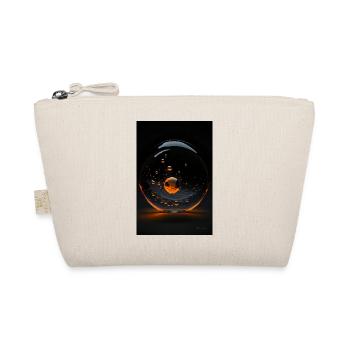 Kaos in einer Blase orange 2 - Bio-Täschchen - Natur - Vorne