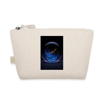 Kaos in einer Blase neon 3 - Bio-Täschchen - Natur - Vorne