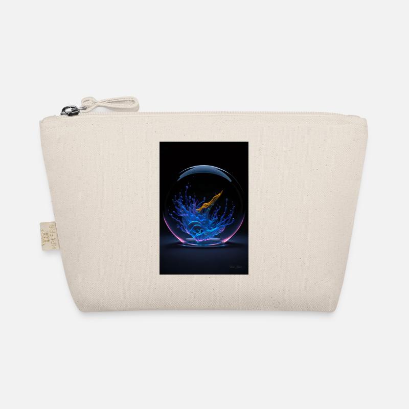 Kaos in einer Blase neon 3 Bio-Täschchen