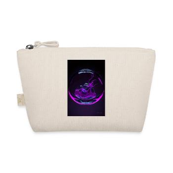 Kaos in einer Blase magenta 2 - Bio-Täschchen - Natur - Vorne