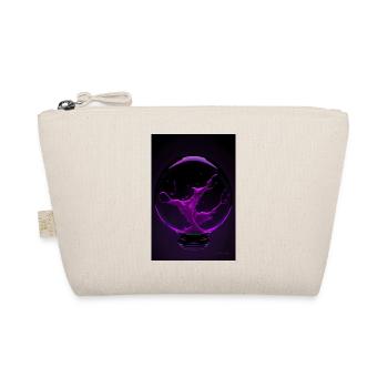 Kaos in a bubble magenta 1 - Organic Pouch - nature - Front