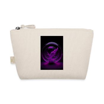 Kaos in einer Blase magenta 3 - Bio-Täschchen - Natur - Vorne