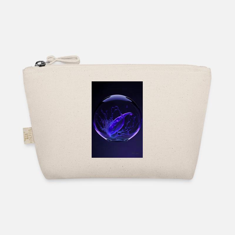 Kaos in a bubble purple 2 - Organic Pouch - nature