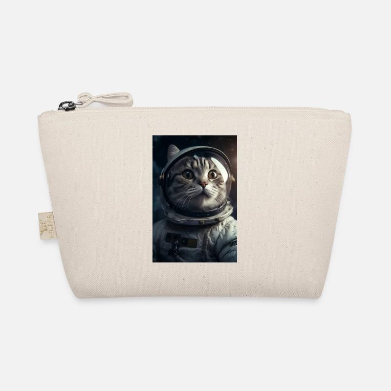 Katze Astronaut Geschenk Bio-Täschchen