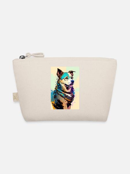 Inkpunk Hund 1 - Bio-Täschchen - Natur