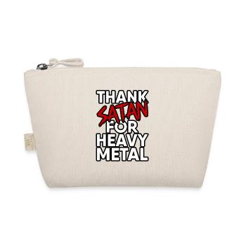Thank Satan for Heavy Metal Design - Dark and Rock - Organic Pouch - nature - Front