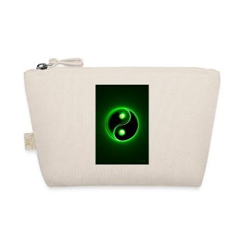 Yin Yang grün 2 - Bio-Täschchen - Natur - Vorne