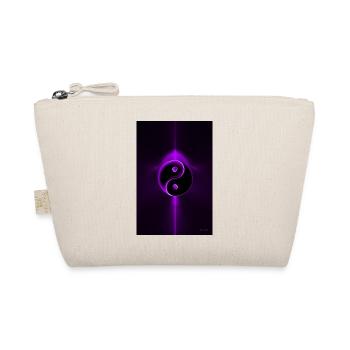 Yin Yang lila 1 - Bio-Täschchen - Natur - Vorne
