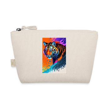 Colorful Art Potrait Tiger 1 - Organic Pouch - nature - Front