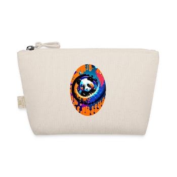 Colorful Art Potrait Panda 5 - Organic Pouch - nature - Front