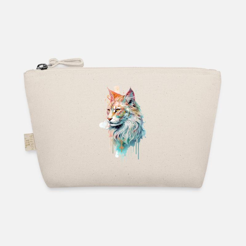 Eye-catching cat Organic Pouch