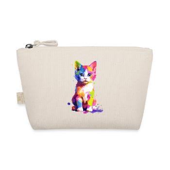 Chat coloré mignon - Trousse biologique - nature - Devant