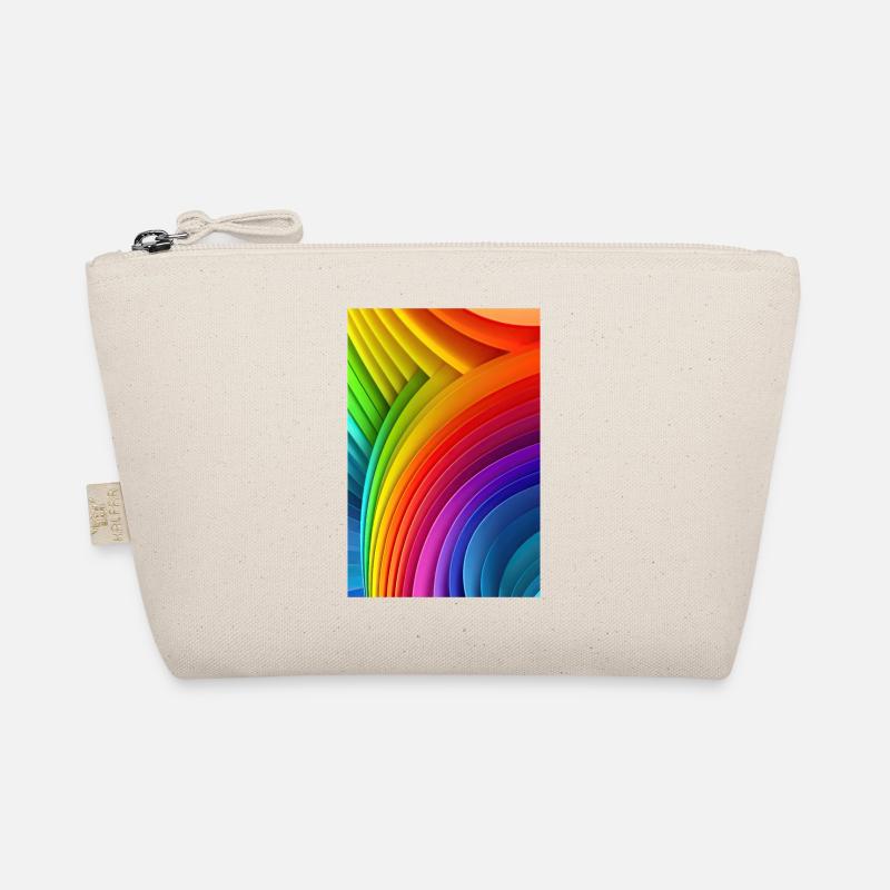Rainbow Reverie: Impression colorée LGTBQ + Pattern Art - Trousse biologique - nature