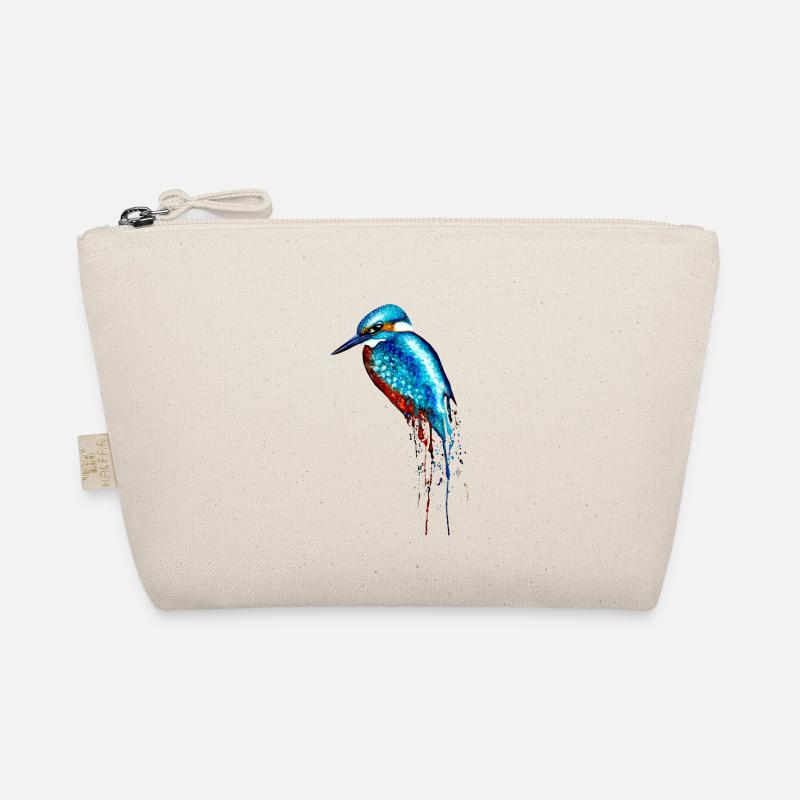 Aquarell Eisvogel - Bio-Täschchen - Natur
