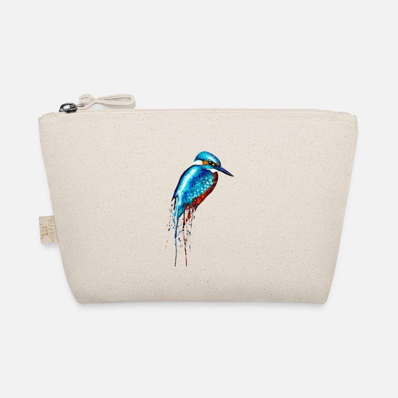 Aquarell Eisvogel - Bio-Täschchen - Natur
