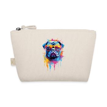 Conception colorée de chien carlin - Trousse biologique - nature - Devant