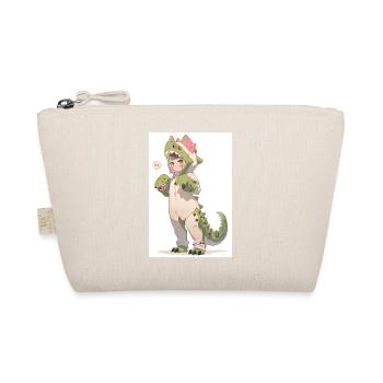 Dino-Cosplay Delight: Adorable Anime Girl - Trousse biologique - nature - Devant