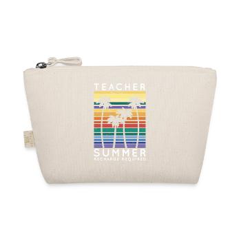 Teacher Summer Recharge Required Vacay Mode Beach - Bio-Täschchen - Natur - Vorne