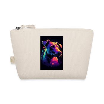 Jack Russell Terrier Synthwave Gift - Organic Pouch - nature - Front