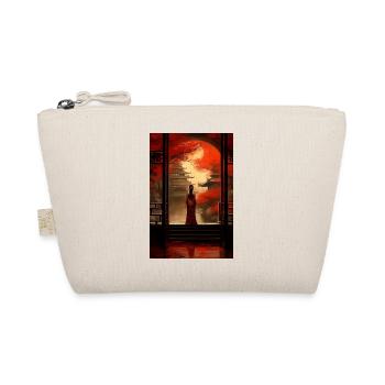 Japanisch Tempel Geisha Geschenk - Bio-Täschchen - Natur - Vorne