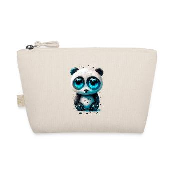 Sweet Panda Bear - Organic Pouch - nature - Front