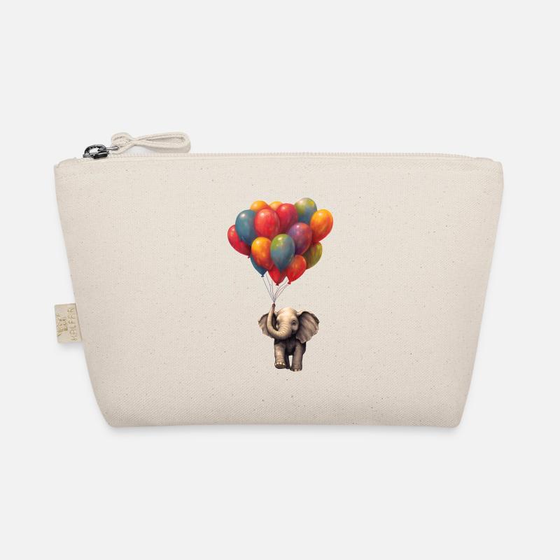 Elefant mit Luftballon Bio-Täschchen