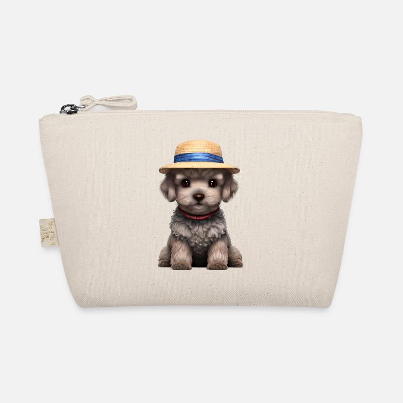 Hundewelpe Pudel Hundehalter Pudelwelpe Hundeliebe - Bio-Täschchen - Natur