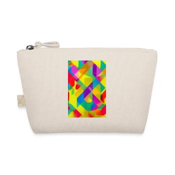 Retro Muster Bunt - Bio-Täschchen - Natur - Vorne