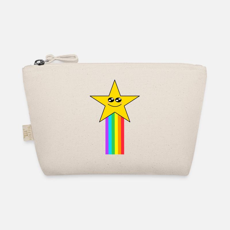 Kawaii Stern mit Regenbogen Bio-Täschchen