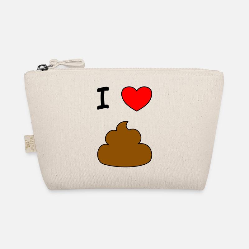 Ich HERZ KACKE Bio-Täschchen