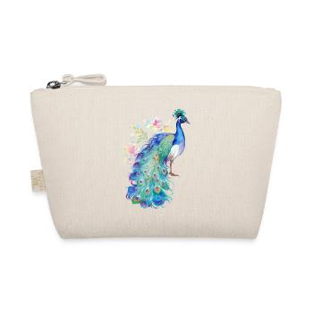 Pfau - Bio-Täschchen - Natur - Vorne