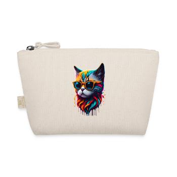 Cute cat - Organic Pouch - nature - Front