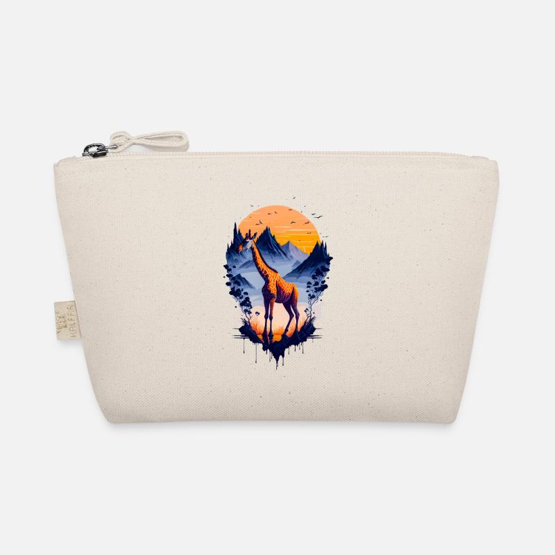 beautiful abstract giraffe Organic Pouch