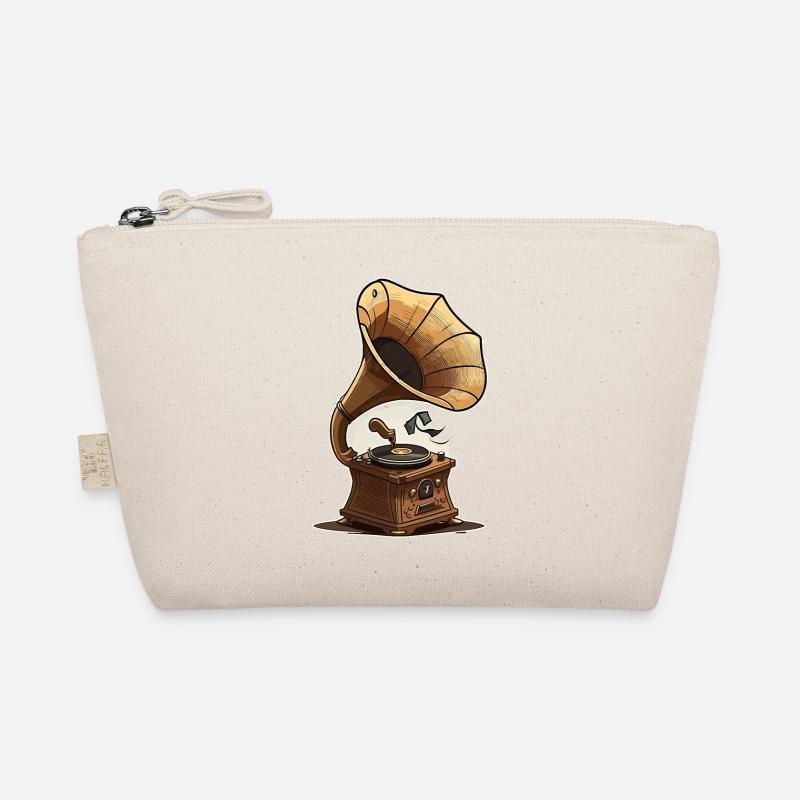 Vintage Gramophone Organic Pouch