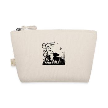 Wonderful fairy with unicorn in the sunet - Organic Pouch - nature - Front