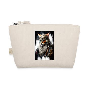 Wikingerkatze in Uniform - Bio-Täschchen - Natur - Vorne