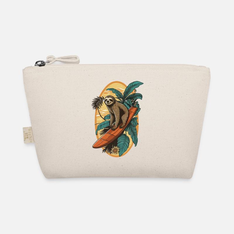 Surfing Sloth Organic Pouch