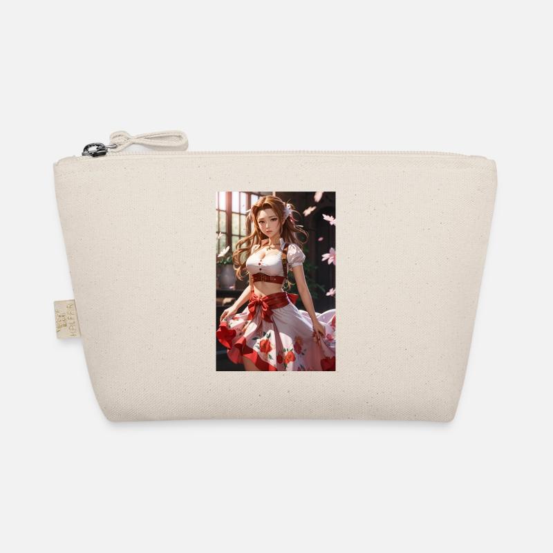 Anime girl white red - Bio-Täschchen - Natur