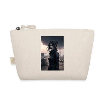 Goth Anime Girl - Organic Pouch - nature - Front
