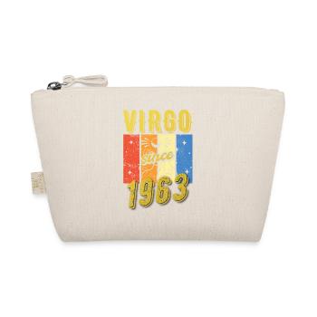 Virgo 1963 Zodiac Birthday Gift - Organic Pouch - nature - Front