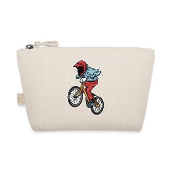 Funny BMX boy - Organic Pouch - nature - Front