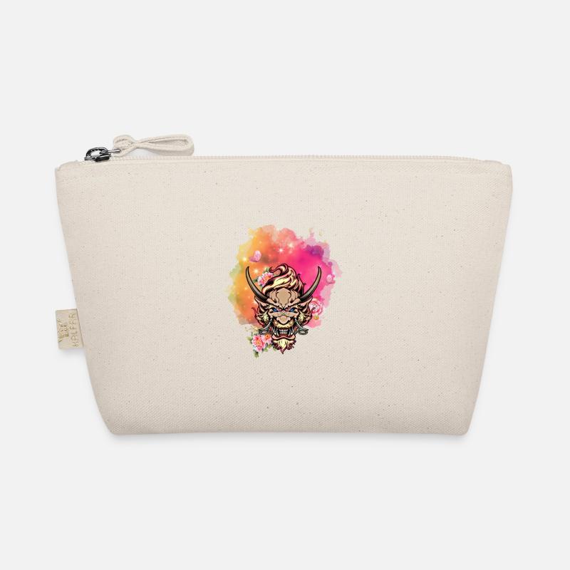Angry dragon face Organic Pouch