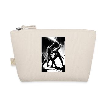 Two Samurai Fighting Art - Organic Pouch - nature - Front