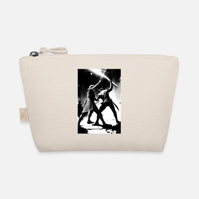 Two Samurai Fighting Art Organic Pouch
